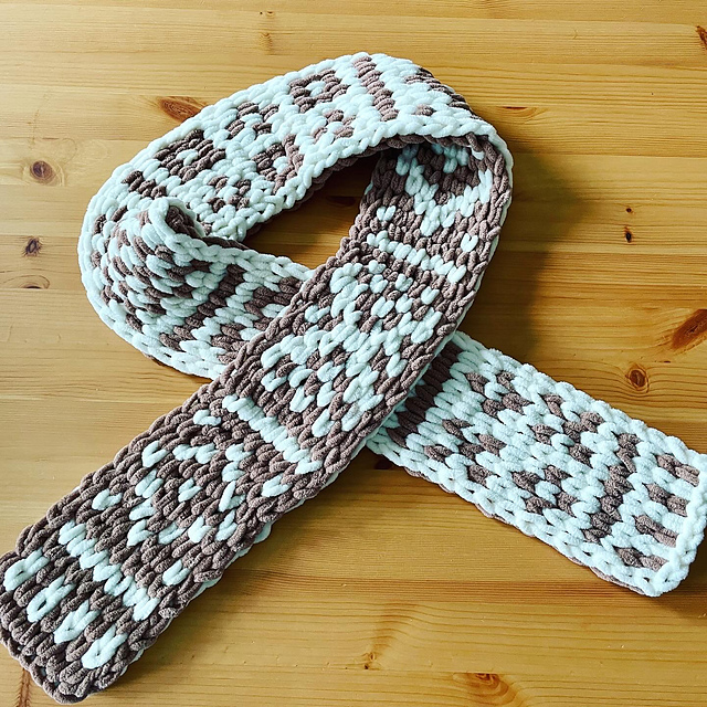 Scandinavian Patchwork Scarf