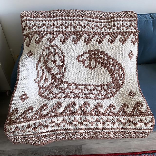 Mer-Lion Scandinavian Blanket