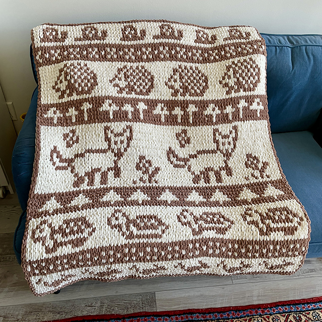 Forest Friends Scandinavian Blanket