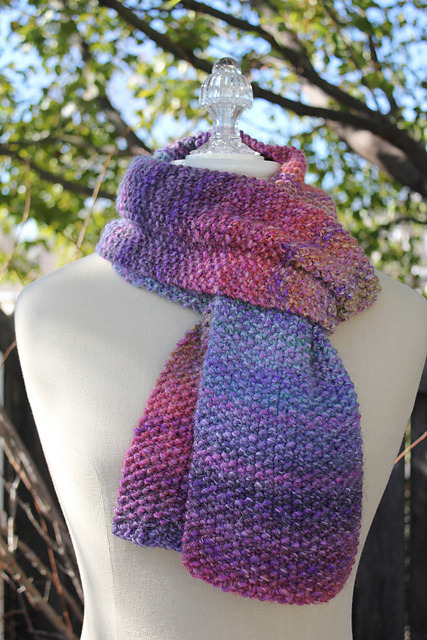The Scarves - Moss Stitch