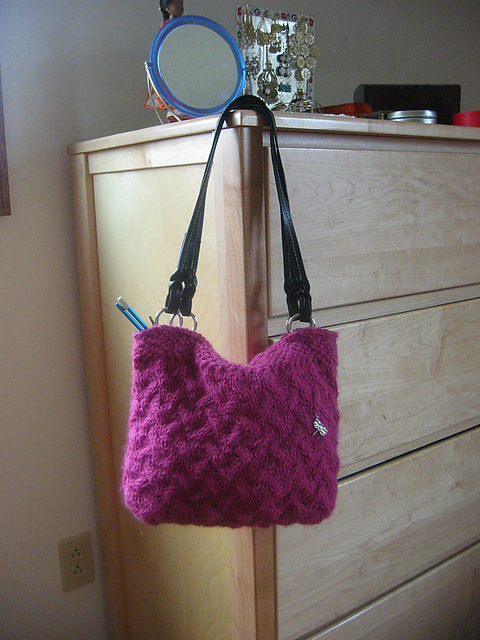 Knit Purse with Shoulder Straps