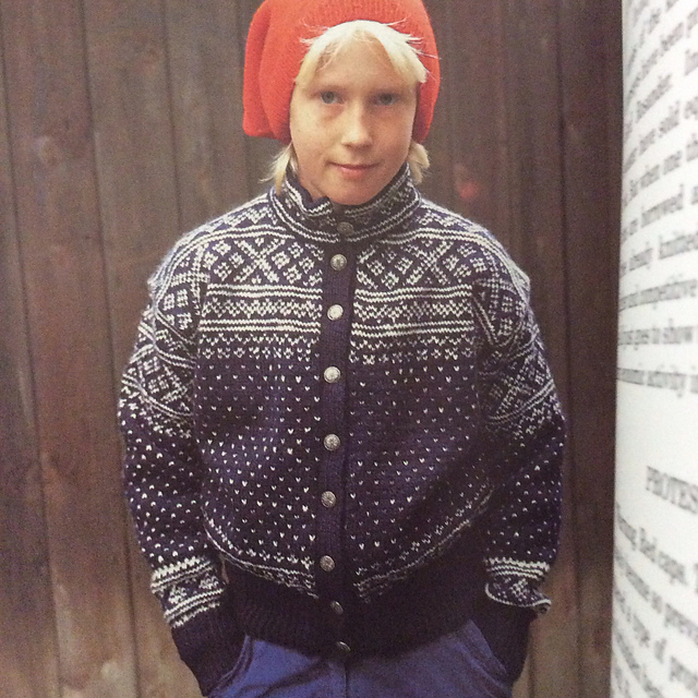 Boy's Cardigan, Setesdal Pattern