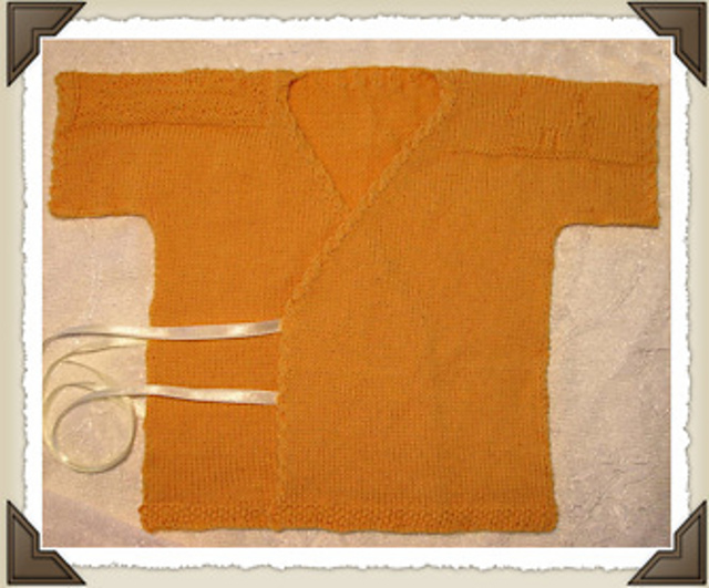 Ravelry YAMS Baby Undershirt / Wrap Sweater pattern by Luise O'Neill