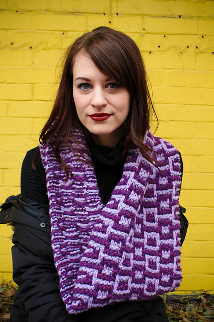 Slip Stitch Colorwork Cowl