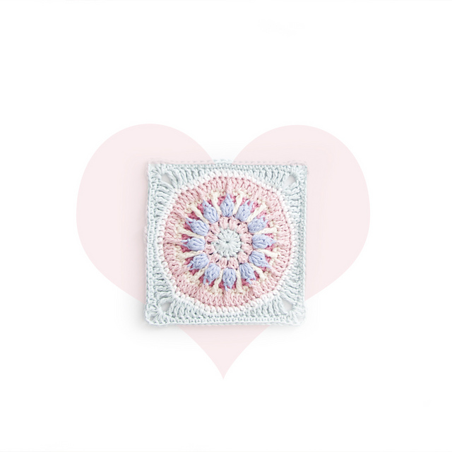 Puff Pop Flower Square