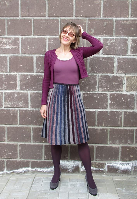 Plisse-look skirt