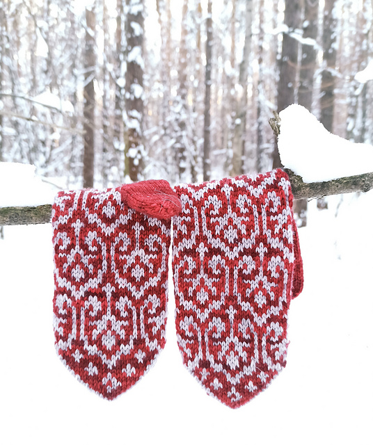 Spades mittens