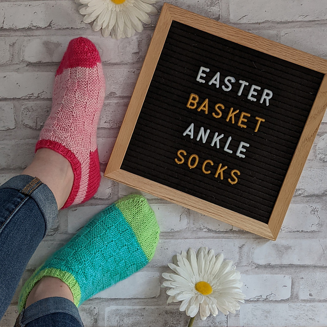 Easter Basket Ankle Socks