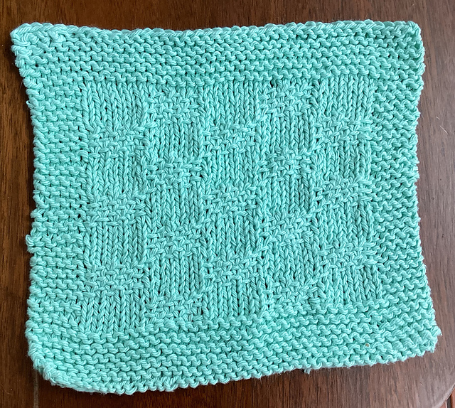 Shrinking Squares Dishcloth