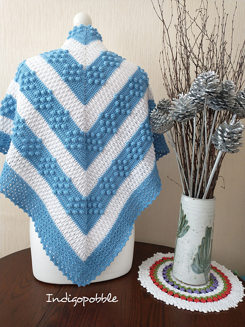 Diamonds and Ripples Shawl