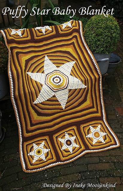 Puffy Star Baby Blanket