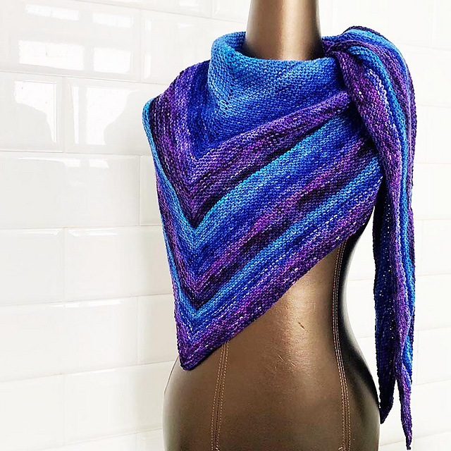 Triple Gradient, Simple Shawl