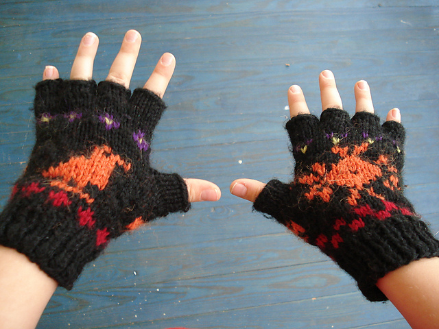 Kid's Fingerless Gloves