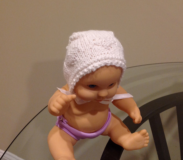 Precious Hearts Preemie Bonnet