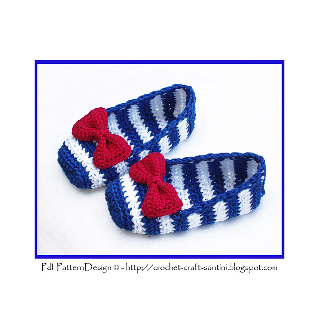 SAILOR SHOES with RED BOW