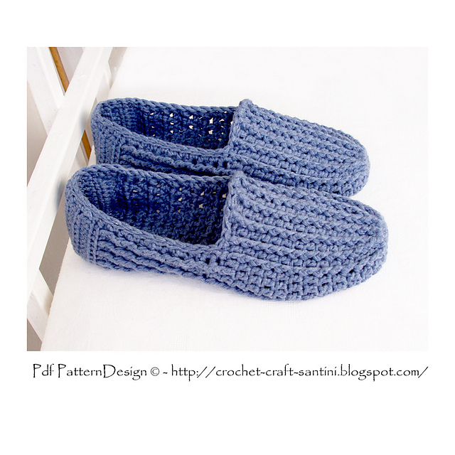 Ribbed Denim Loafers