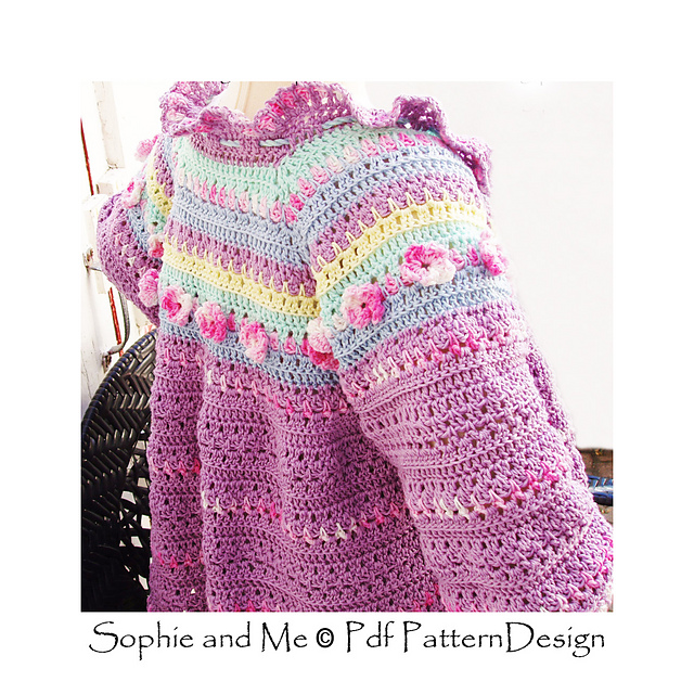 Summer Cardigan with Flowers