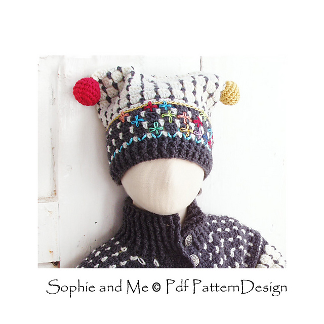 Fair Isle Hat  with Balls