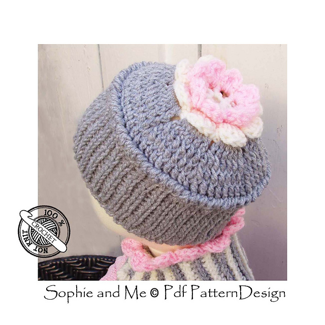 RIBBED HAT WITH FLOWER