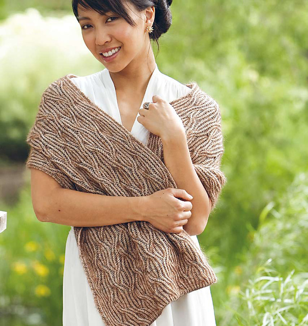 Bi-Color Brioche Stole