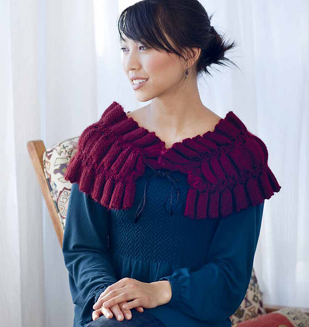 Nerina Ruched and Ruffled Scarf