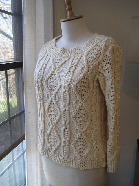 #01 Lacy Aran Pullover