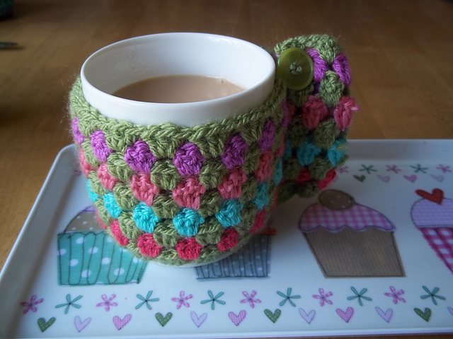 Crochet Granny Stripe Mug Cosy