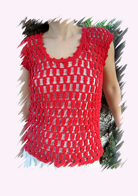 Lace crochet top