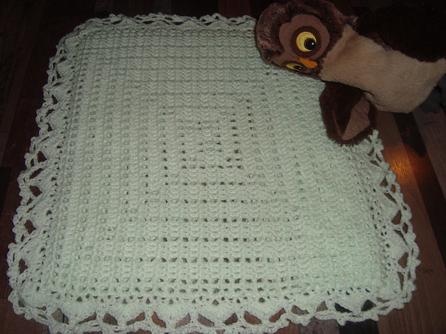 Crocheted lace for a pillow case