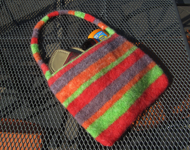 Striped Beach Bag