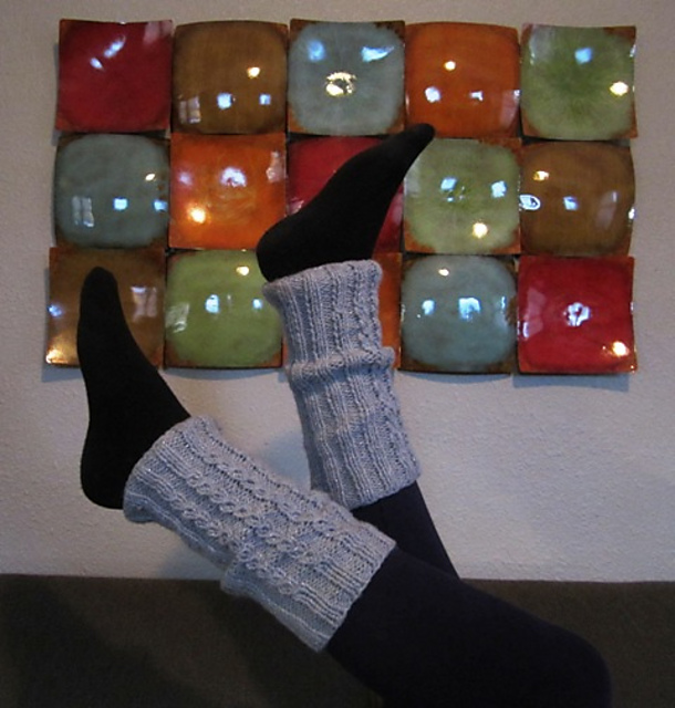 FW003 Mock Cable Leg Warmers