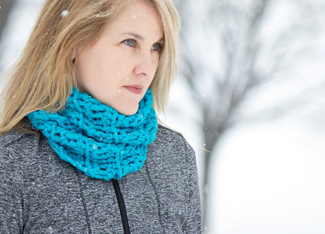 Snow Day! Chunky Crochet Cowl