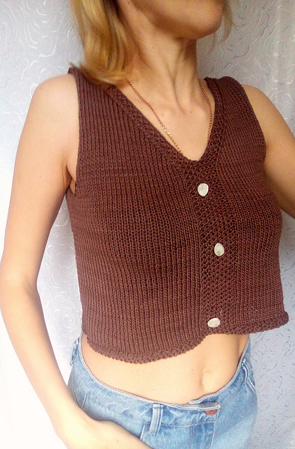 Summer top with needles