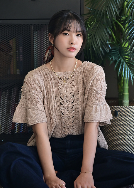ふじあみさん着用　IRENE cut yarn knit tops 36サイズ iRENE（アイレネ）の「カットヤーンニットトップス / Cut Yarn