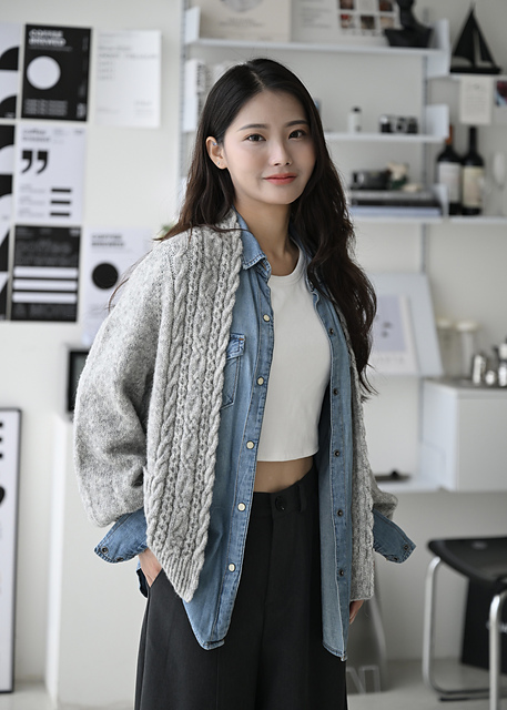ニット/セーター IRENE Pull Full Cardigan Knit Irene Cardigan in Kelly Fairisle – MILLE