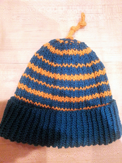Ribbed Stripey Hat