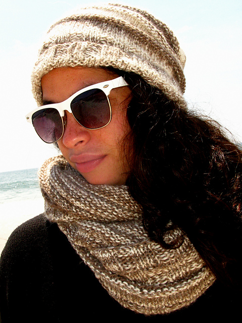 Soft and Oh-So-Warm Duo: Long Circular Cowl with Matching Hat