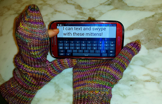 Classic Warm Mittens--Updated for Texting