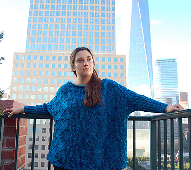 Side To Side Cabled Pullover