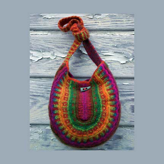 Slip Stitch Felted Bag