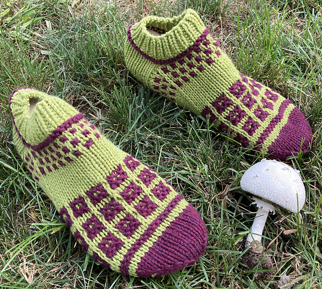 Checkerboard socks