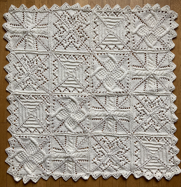 Paper Snowflake Blanket