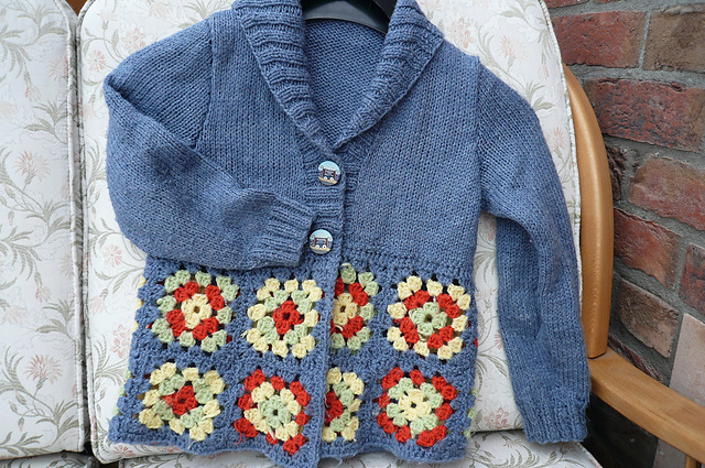 591 Shawl-Collar Afghan Jacket