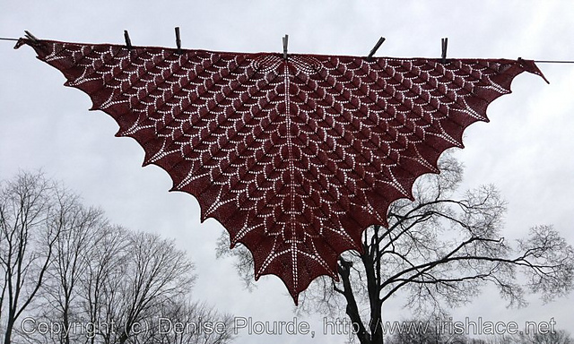 Dragon Scale Shawl, upscaled