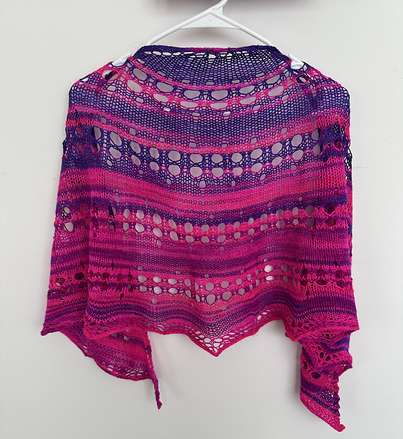 Purple Sunset Shawl