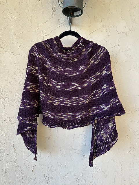 Starry Crescent Shawl