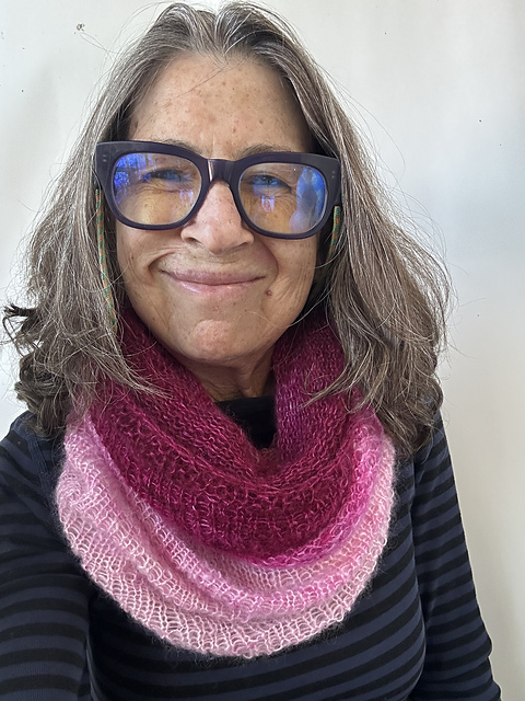 Mohair Ombre 2 Ply Tube Scarf