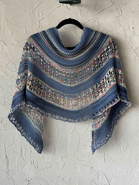 Rainbow Clouds Shawl