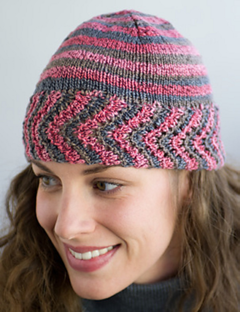 Chevron Feather and Fan Hat