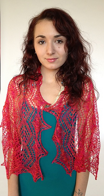 Wispy Cables Scarf 